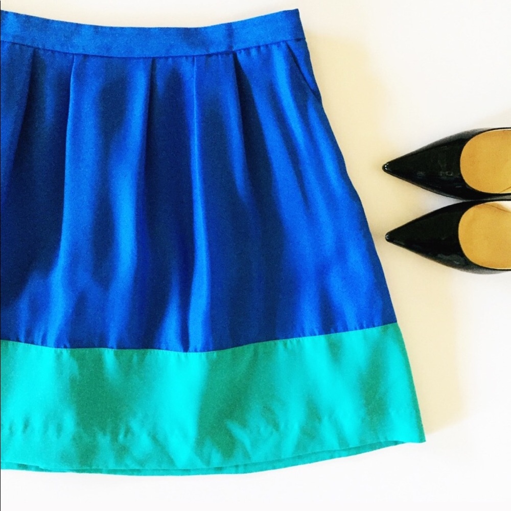 J. Crew color block skirt